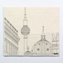 Sponge cloth furbi: Berlin's cathedral and TV tower
