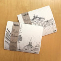 Furbi set of 4 sponge cloths: "Berlin 2"
